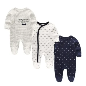 Fashion 3 Pcs Long Sleeve, Baby Romper 100%Cotton
