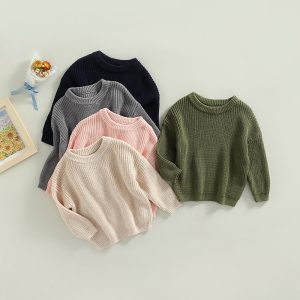 Infant Toddler Crew Neck Sweaters